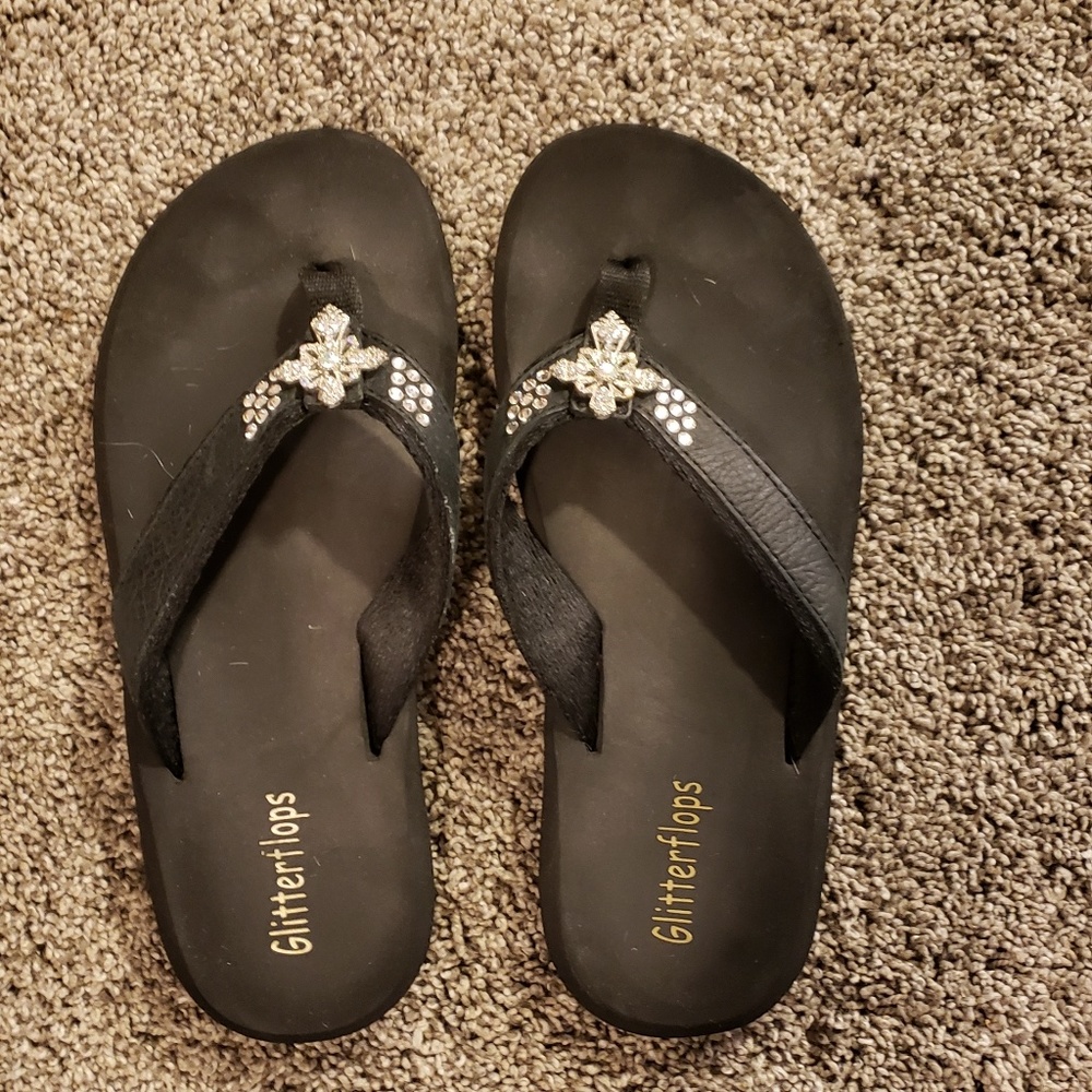 Glitter flops